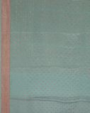 Light Greenish Blue Banaras Crepe Silk Saree T40123410