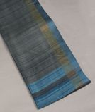 Grey Handwoven Tussar Saree T3817851