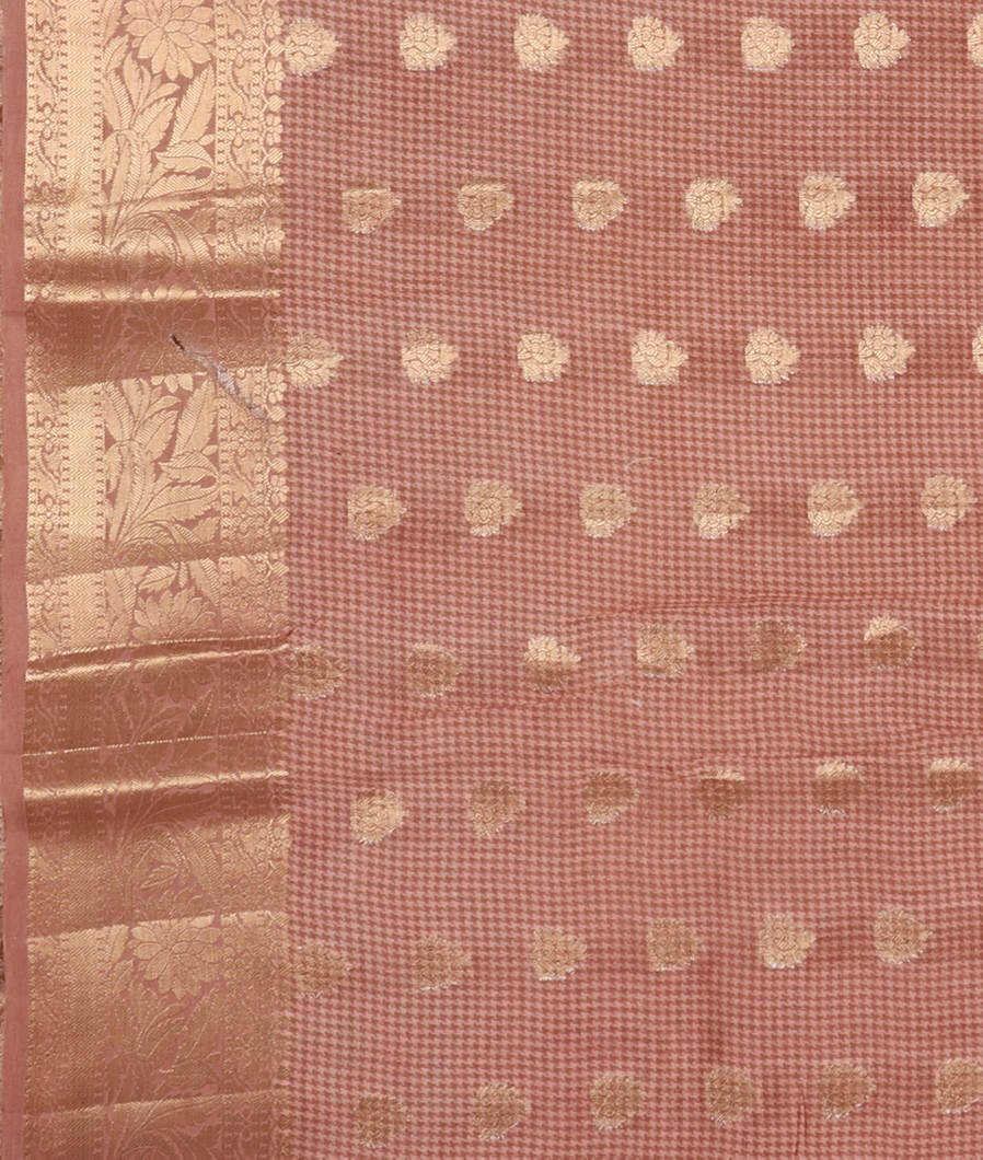 Peach Chaniya Silk Saree T3476763