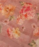 Pink Linen Printed Saree T3532574