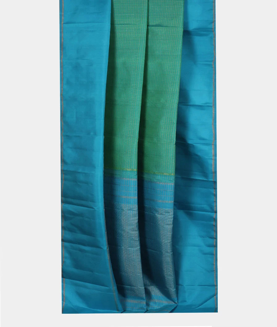 Green Handwoven Kanjivaram Silk Saree T4069392