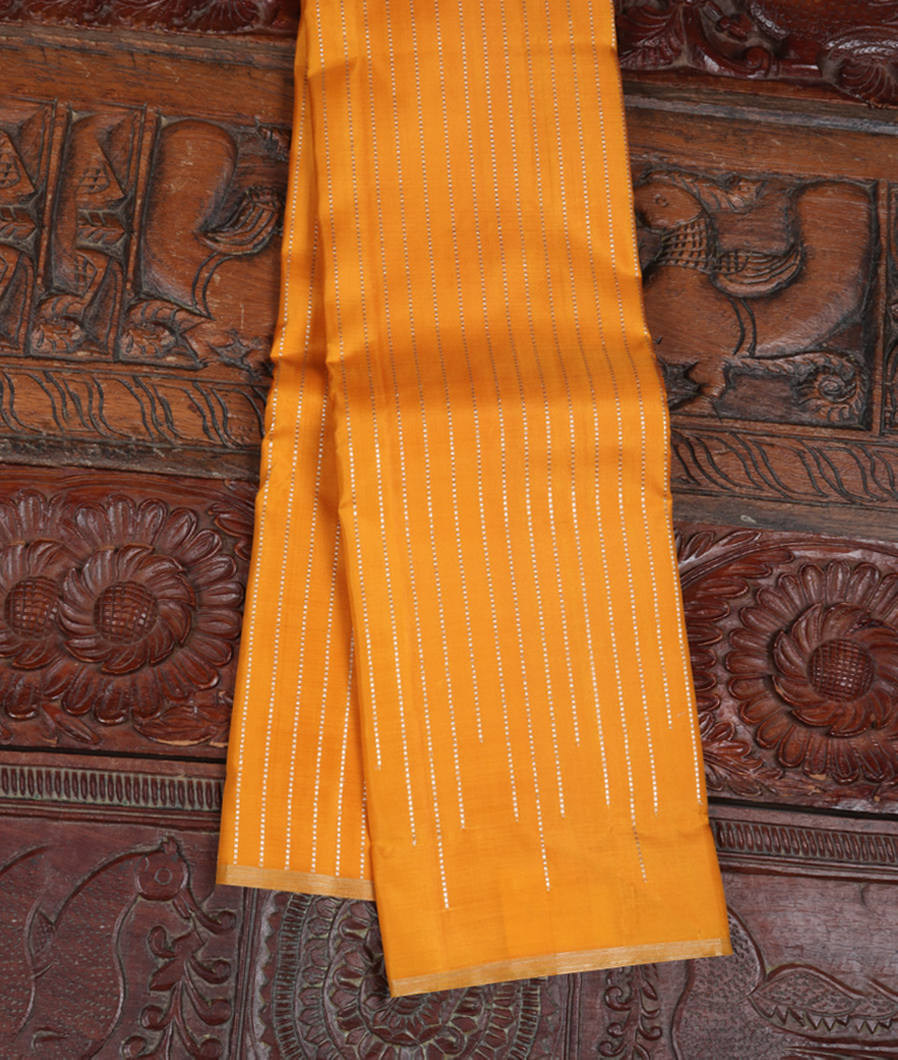 Yellow Handwoven Kanjivaram Silk Saree T407353-image