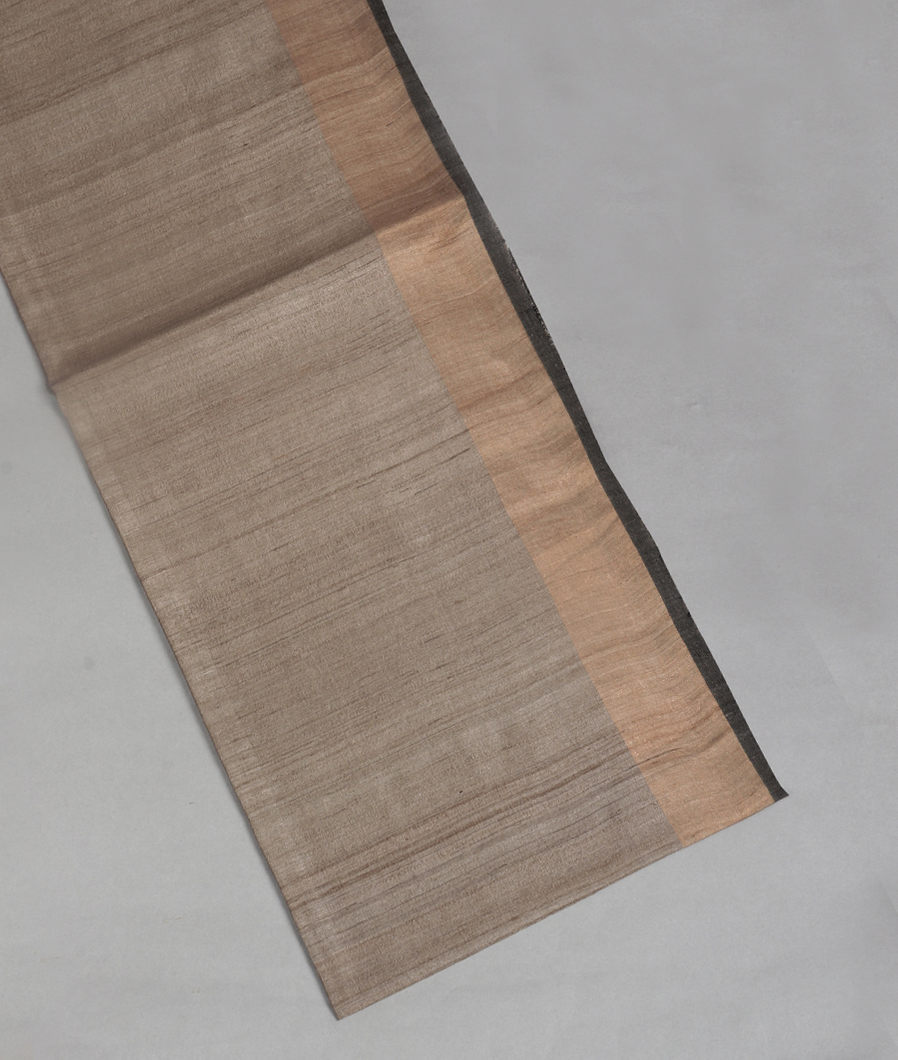 Grey Tussar Printed Saree T370768-image