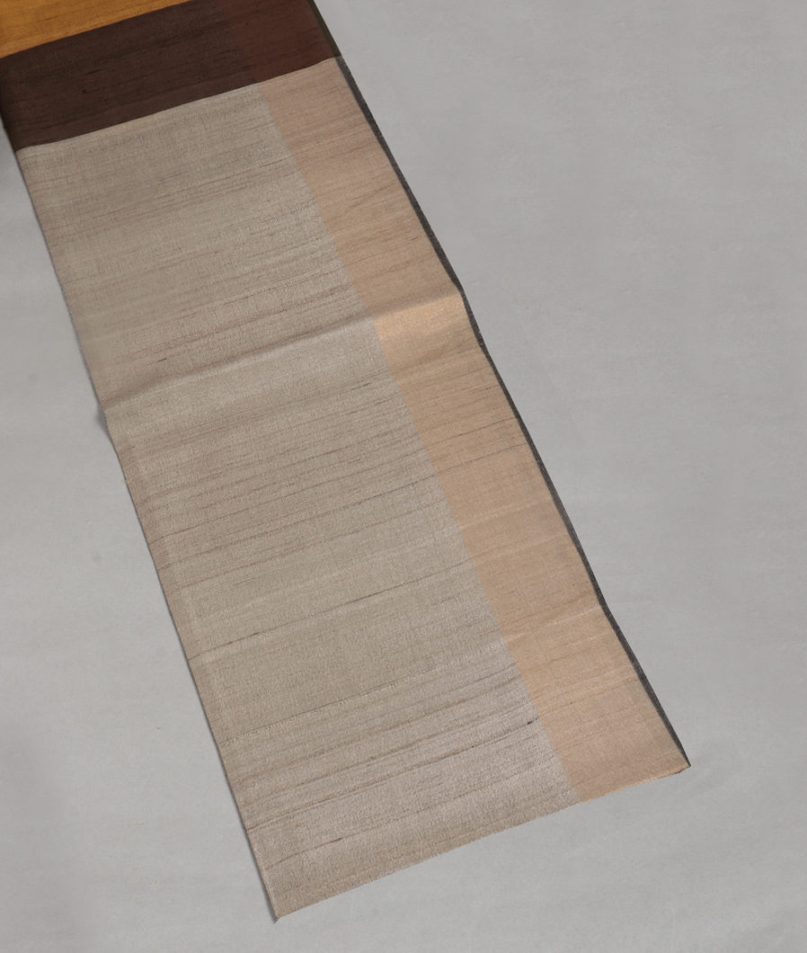 Grey Tussar Printed Saree T370788-image