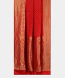 Red Mysore Crepe Silk Saree T4026602