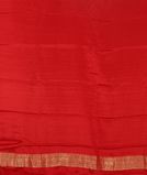 Red Mysore Crepe Silk Saree T4026603