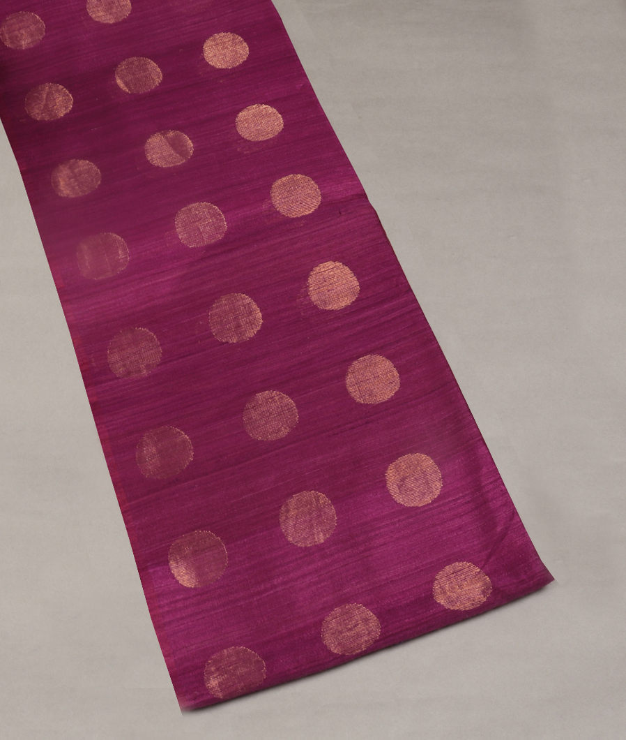 Purple Handwoven Tussar Saree T378677-image