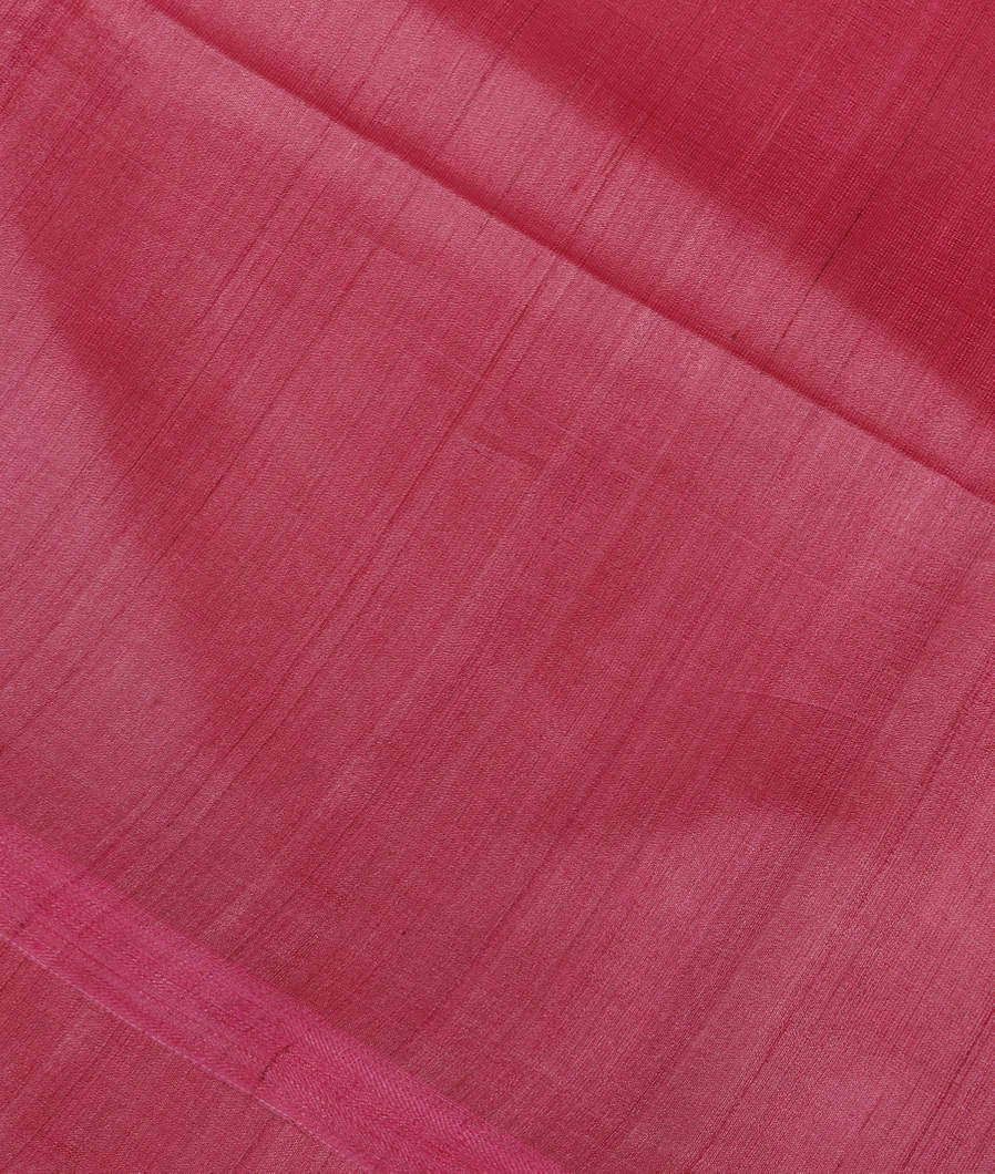 Pink Handwoven Tussar Saree T3253955