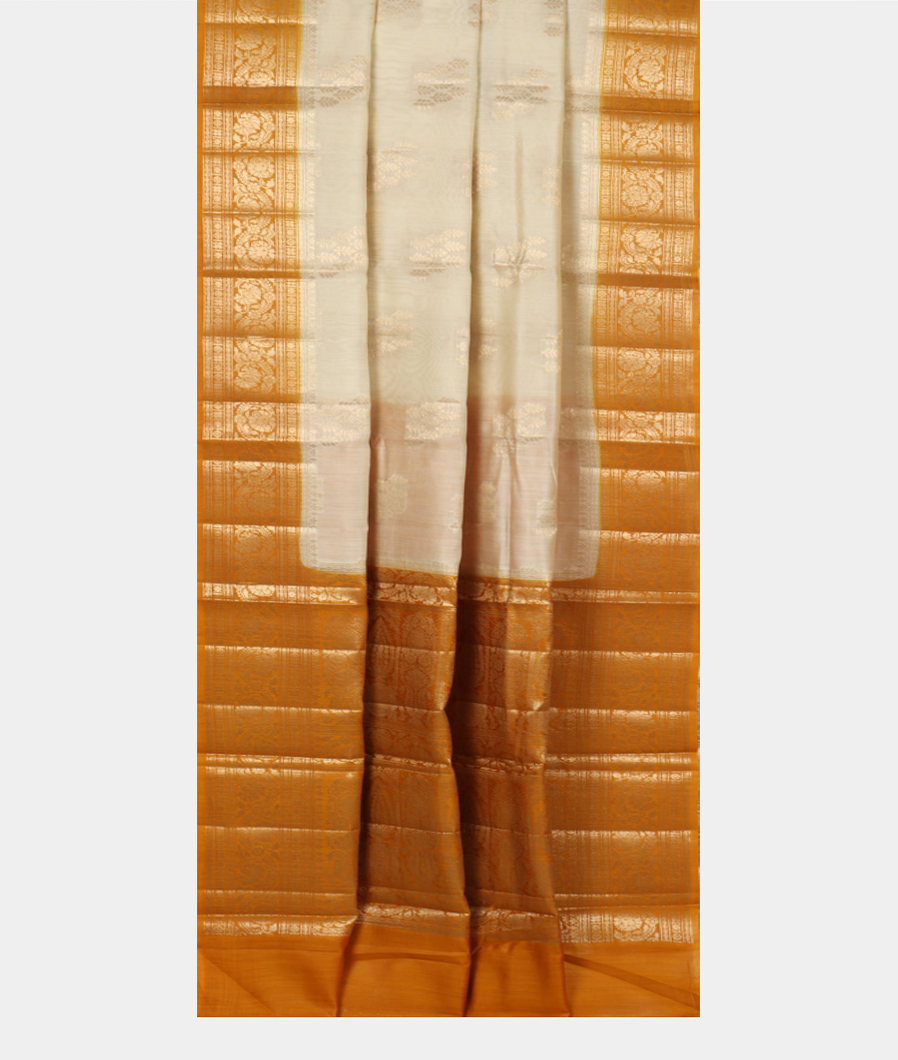 Off-White Chaniya Silk Saree T4008472