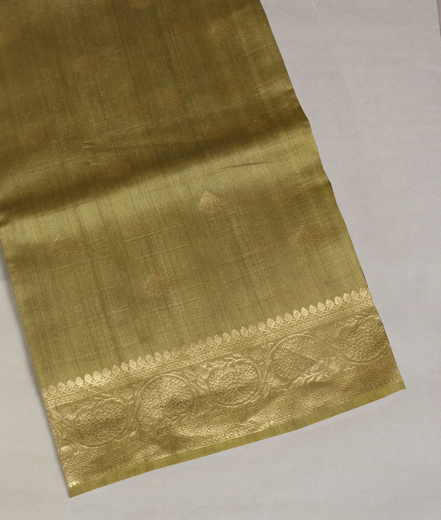 Green Banaras Tussar Georgette Saree T363836-image