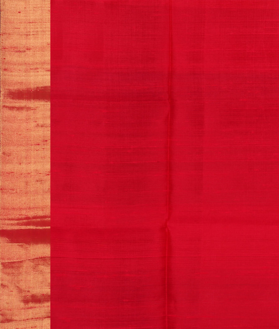 Pinkish Red Woven Raw Silk Saree T3143033