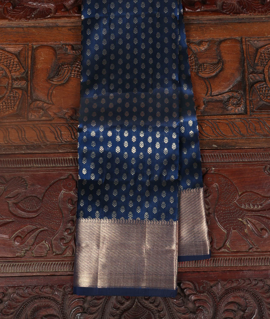 Blue Handwoven Kanjivaram Silk Saree T403277-image