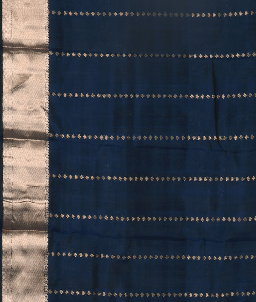 Blue Handwoven Kanjivaram Silk Saree T4032773