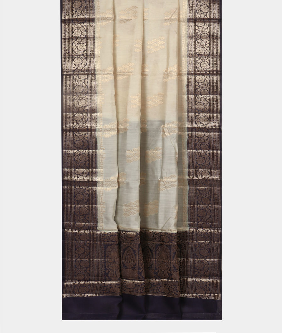 Off - White Chaniya Silk Saree T4008482