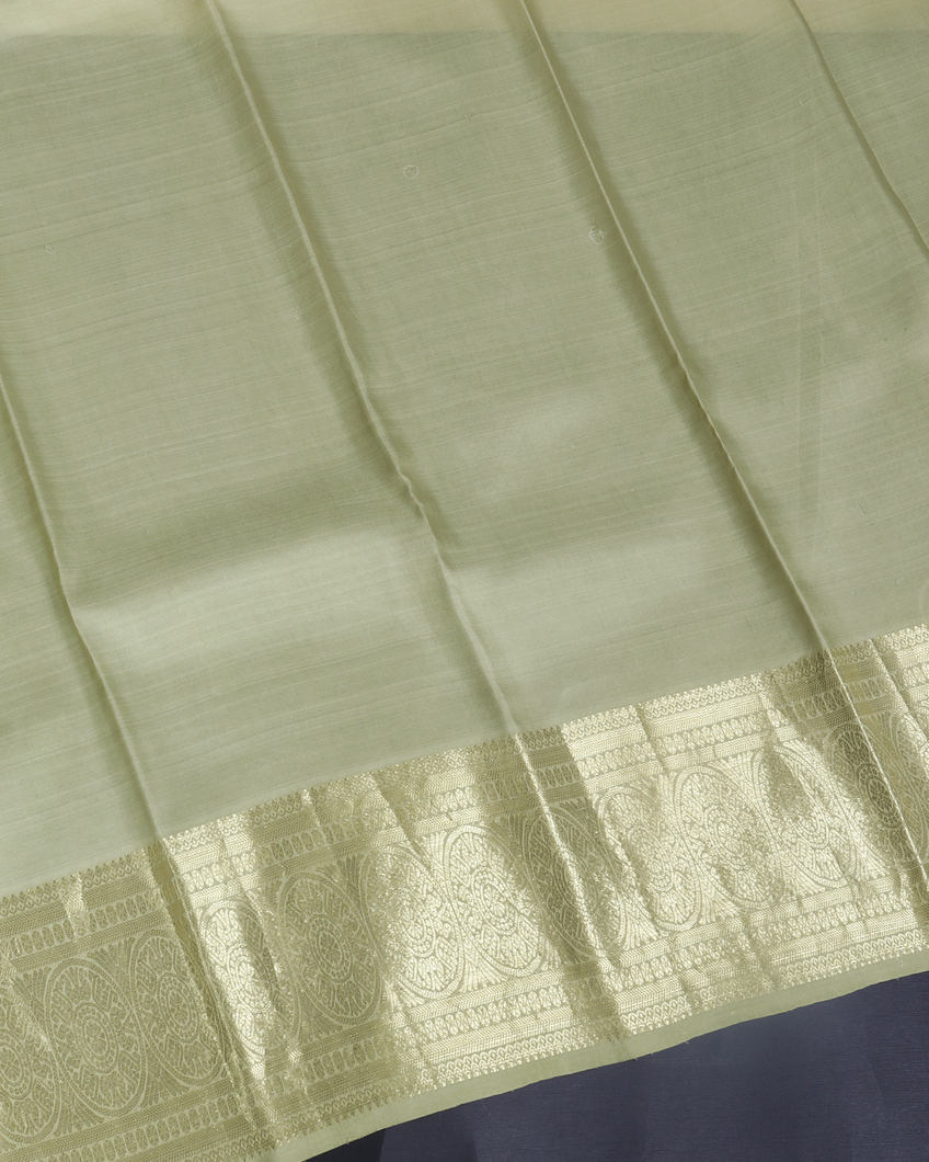 Green Printed kanjivaram Silk Saree T3976593