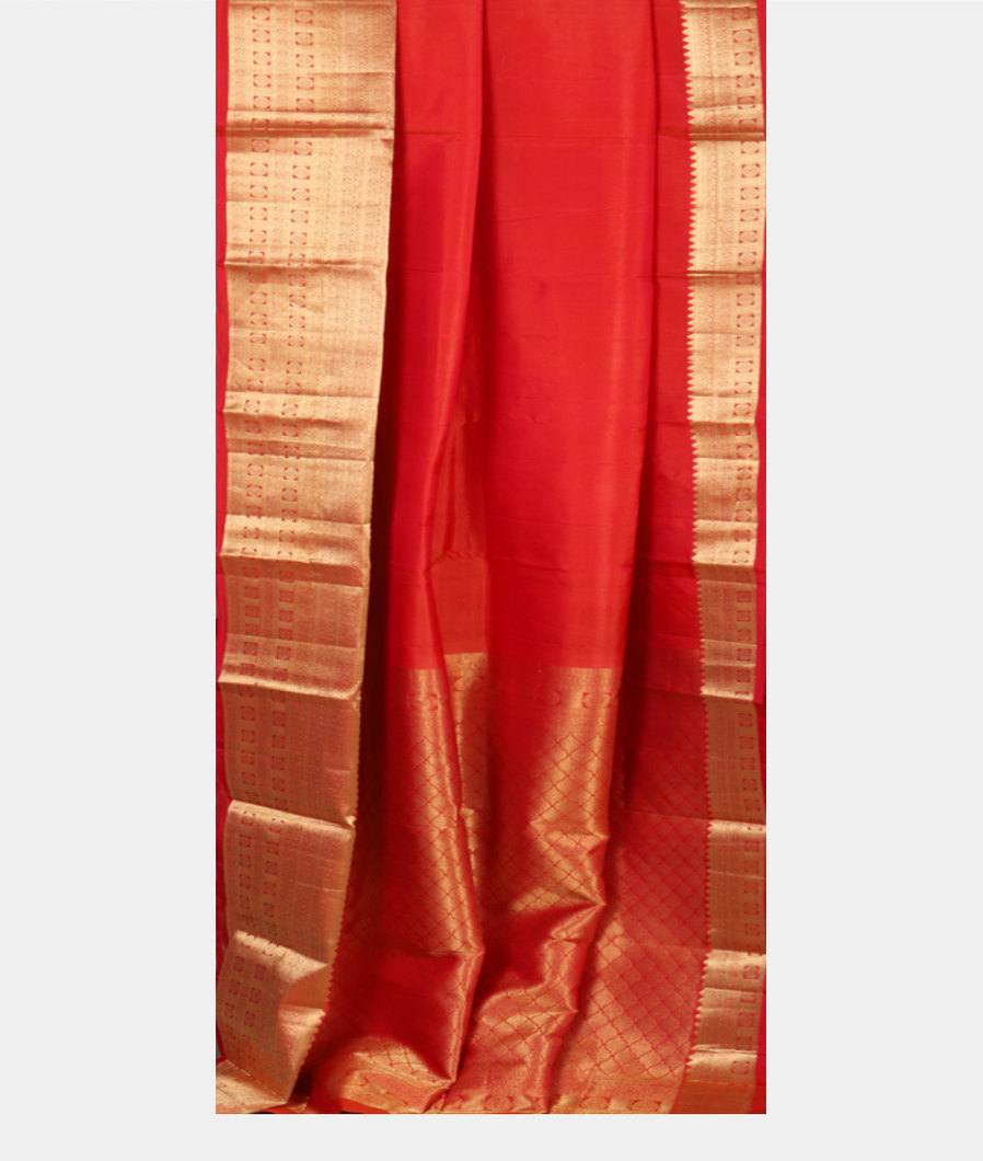 Pinkish Orange Soft Silk Saree T4064562