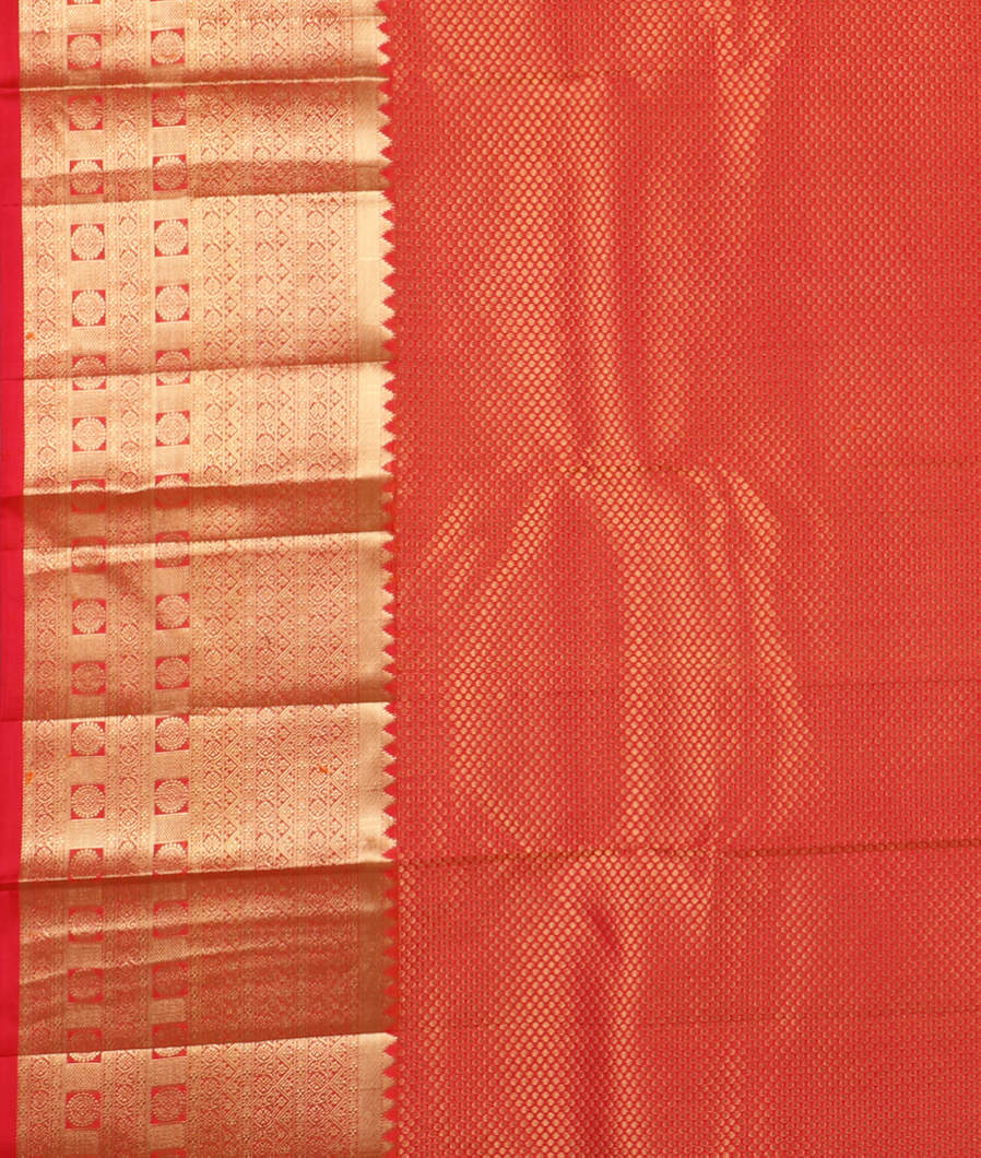 Pinkish Orange Soft Silk Saree T4064563