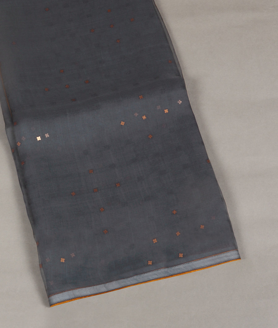 Grey Woven Organza Saree T411080-image
