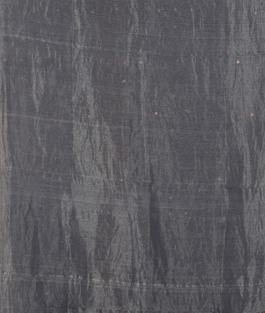 Grey Woven Organza Saree T4110803