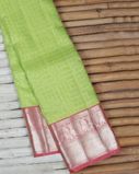Green Handwoven Kanjivaram Silk Saree T4131491