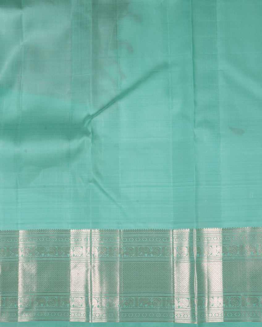 Peach Handwoven Kanjivaram Silk Saree T4131643