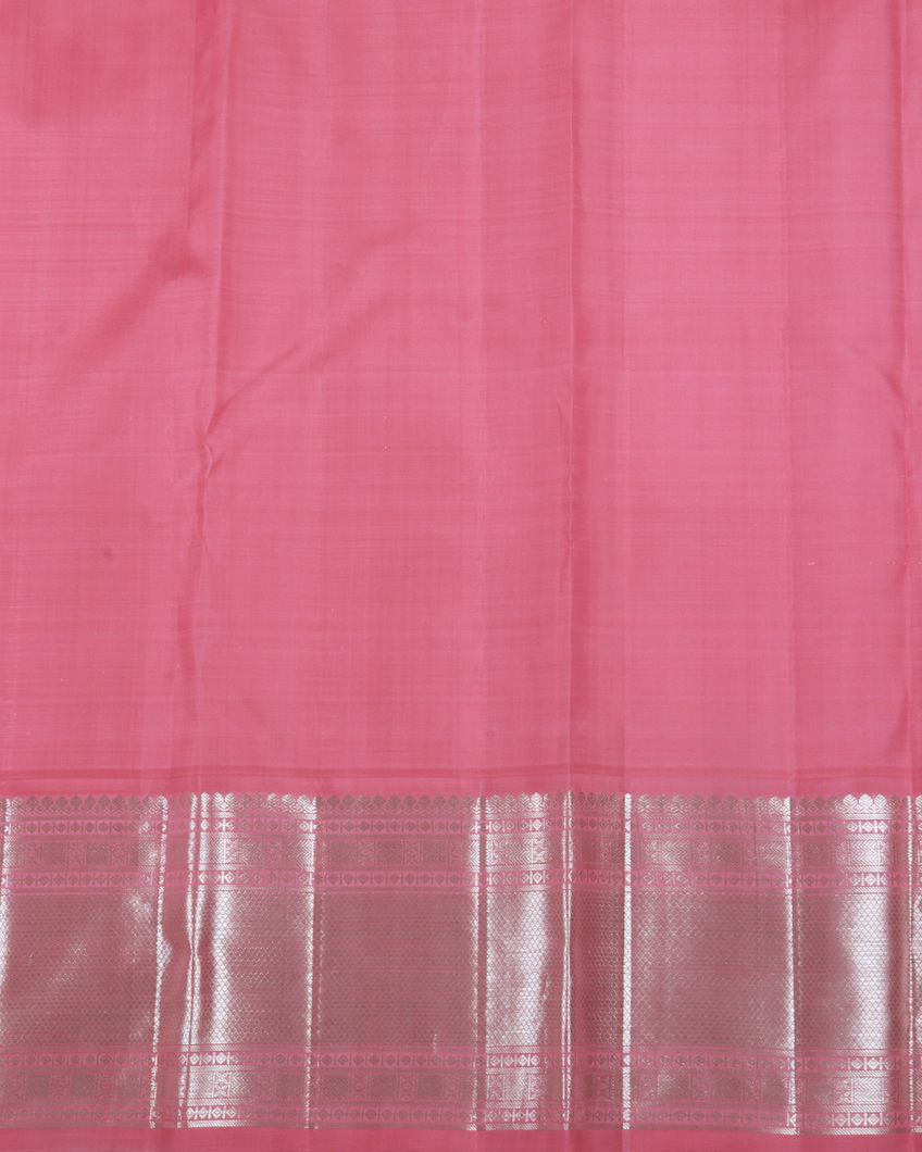 Grey Handwoven Kanjivaram Silk Saree T4131383