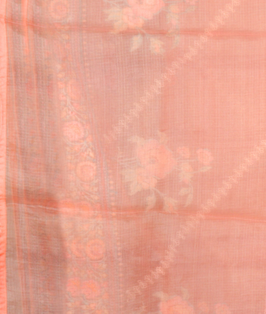 Pink Silk Kota Embroidery Saree T3972533