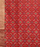 Red Printed Raw Silk Saree T3873763