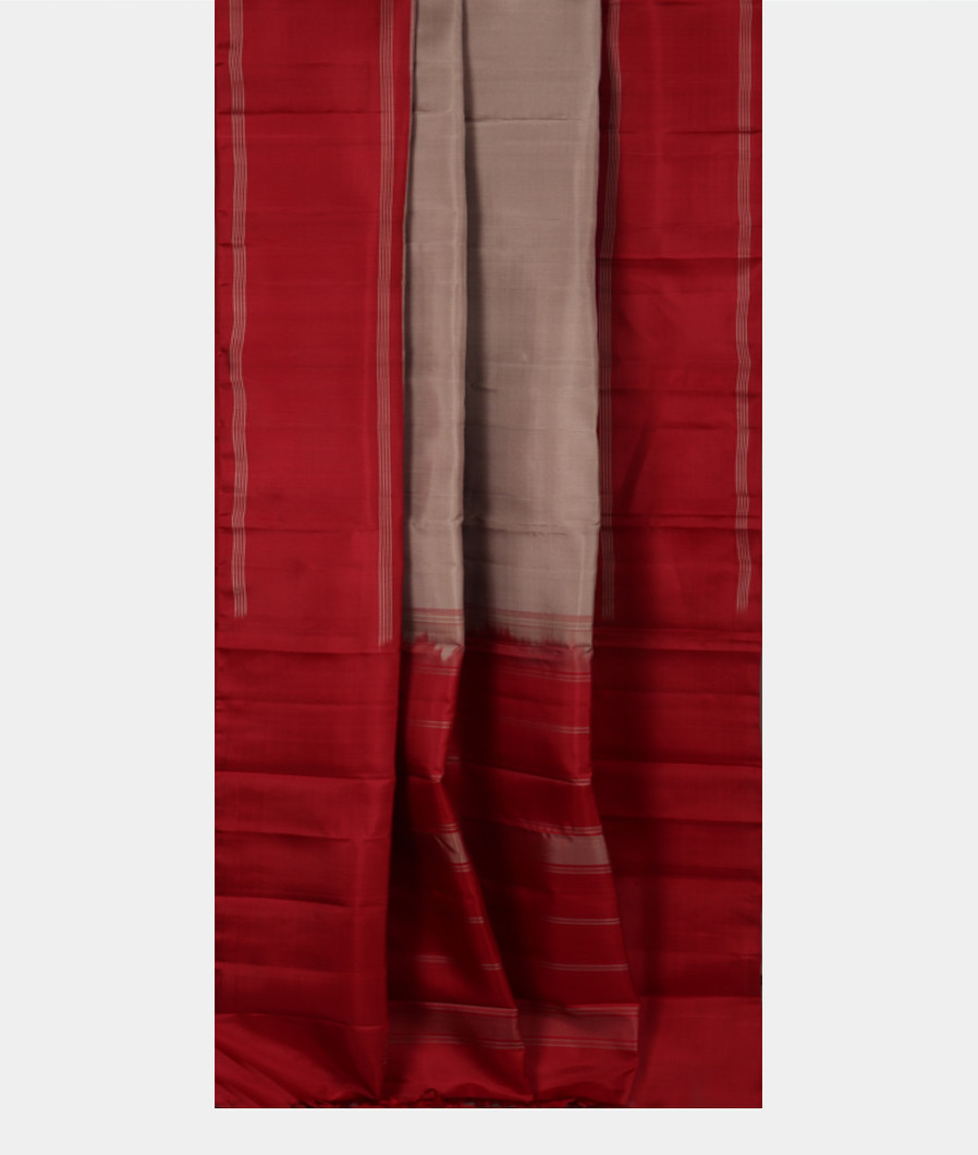 Grey Handwoven Kanjivaram Silk Saree T4041032