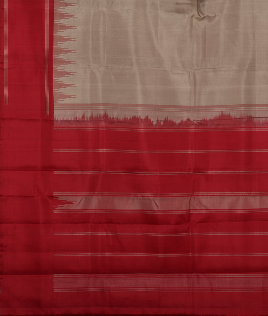 Grey Handwoven Kanjivaram Silk Saree T4041034