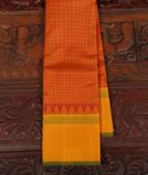 Red and Yellow Handwoven Kanjivaram Silk Saree T4040991