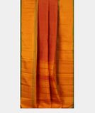 Red and Yellow Handwoven Kanjivaram Silk Saree T4040992