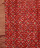 Red Printed Raw Silk Saree T4028203
