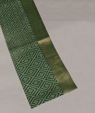 Green Printed Raw Silk Saree T3873771