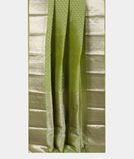 Green Handwoven Kanjivaram Silk Saree T4105892
