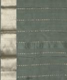 Greenish Grey Handwoven Kanjivaram Silk Saree T4032813