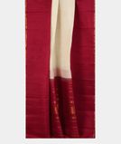 Off-White Handwoven Linen Kanjivaram Silk Saree T3921572