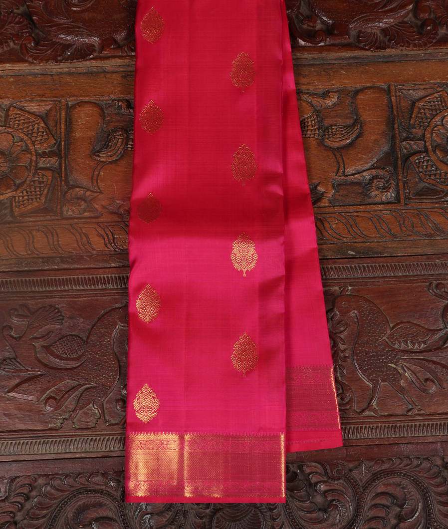 Magenta Handwoven Kanjivaram Silk Saree T406528-image
