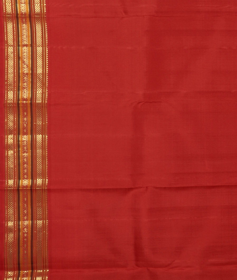Black Handwoven Kanjivaram Silk Saree T4052613