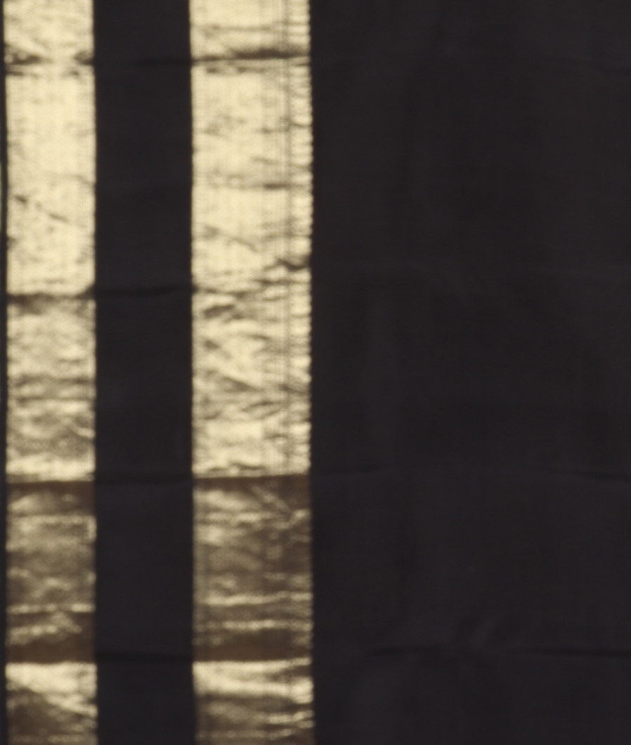 Black Printed Kanjivaram Silk Saree T3976653