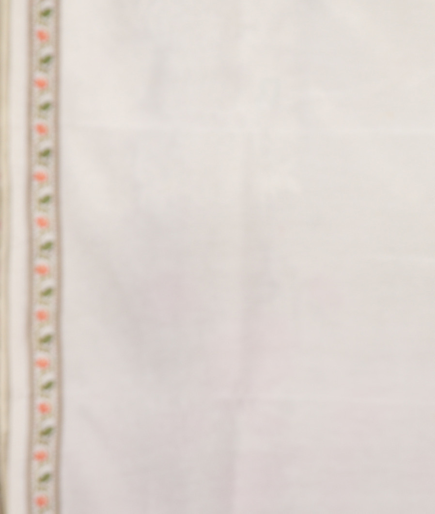 Off-White Kora Organza Embroidery Saree T3966633