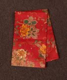 Red Hand Printed Kanjivaram Silk Blouse T2018701