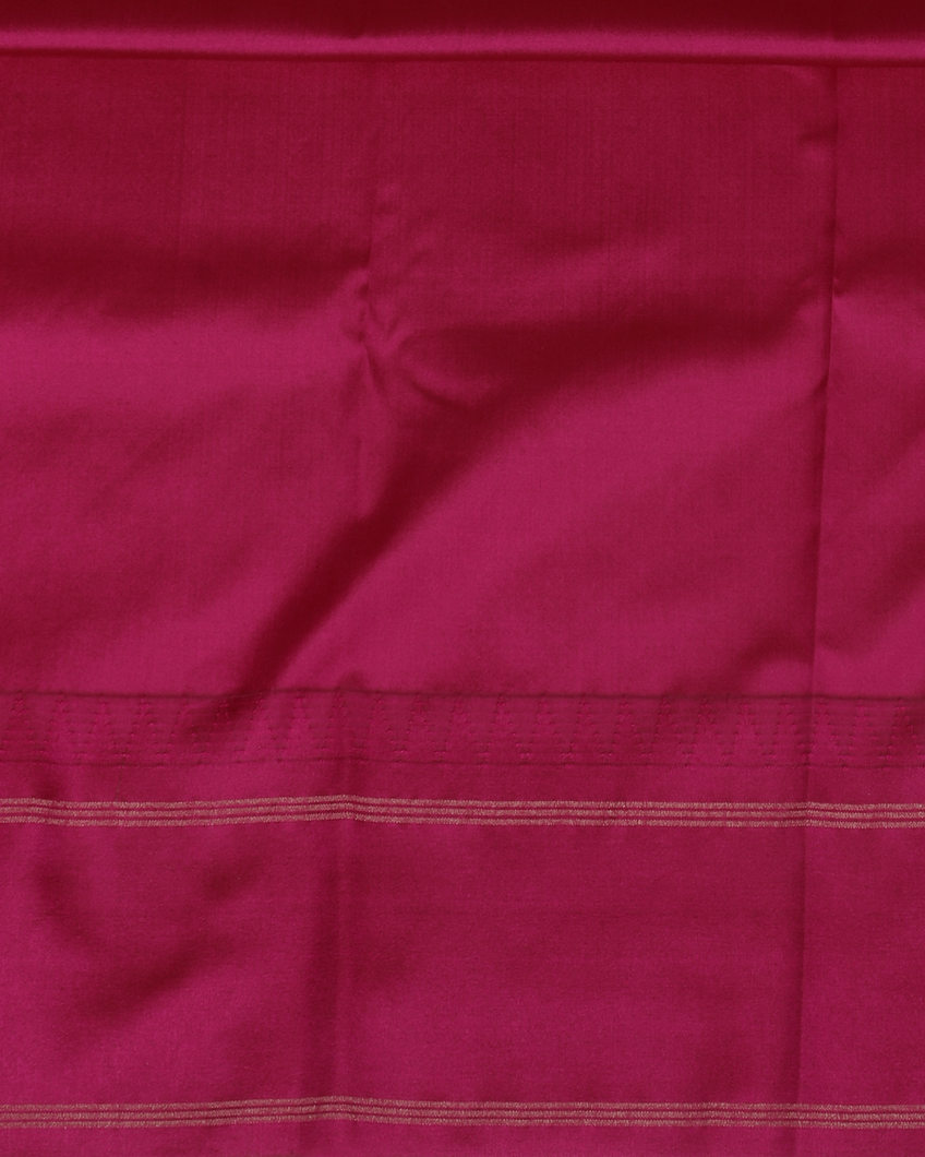 Coral Pink Printed Soft Silk Saree T4065523