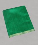 Green Woven Raw Silk Saree T3843281