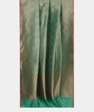 Greenish Blue Banaras Silk Saree T4144542
