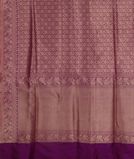 Purple Banaras Silk Saree T4105324