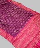 Purple Bandhani Chaniya Silk Saree T3778812
