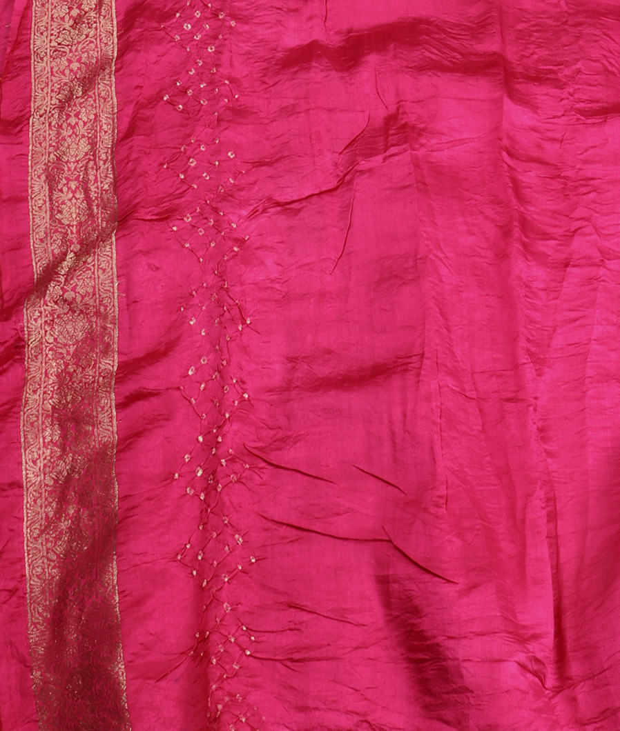 Purple Bandhani Chaniya Silk T3778733