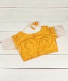 Yellow Handwoven Kanjivaram Silk Blouse NC33661