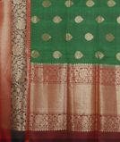 Green Banaras Tussar Saree T3723954